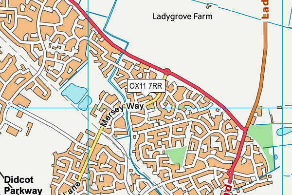 OX11 7RR map - OS VectorMap District (Ordnance Survey)