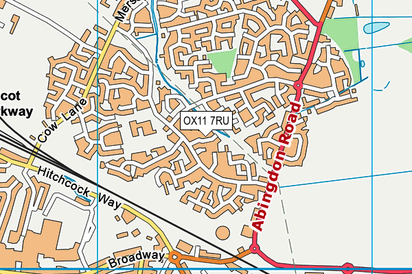 OX11 7RU map - OS VectorMap District (Ordnance Survey)