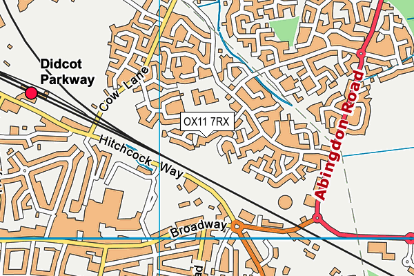 OX11 7RX map - OS VectorMap District (Ordnance Survey)