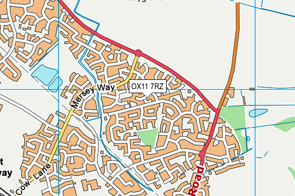 OX11 7RZ map - OS VectorMap District (Ordnance Survey)