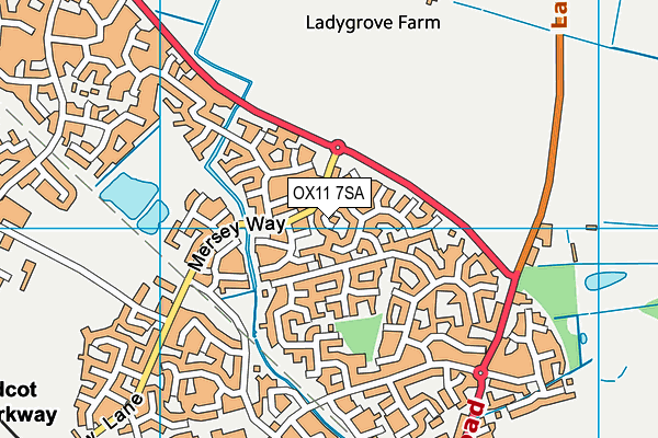 OX11 7SA map - OS VectorMap District (Ordnance Survey)