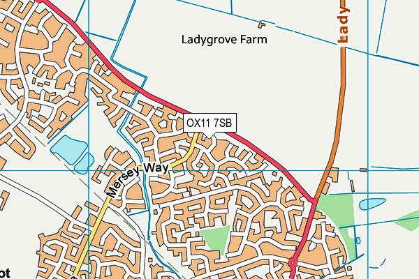 OX11 7SB map - OS VectorMap District (Ordnance Survey)