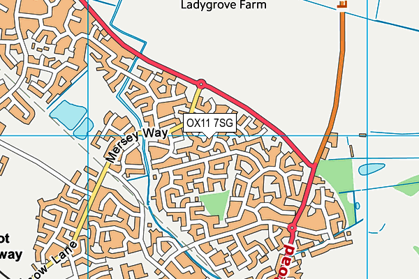 OX11 7SG map - OS VectorMap District (Ordnance Survey)