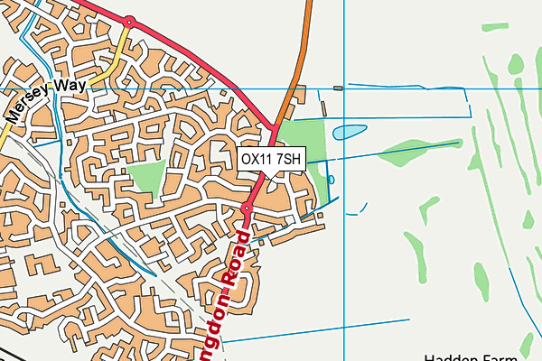 OX11 7SH map - OS VectorMap District (Ordnance Survey)