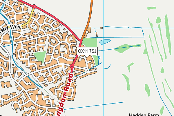 OX11 7SJ map - OS VectorMap District (Ordnance Survey)