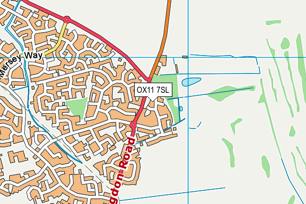 OX11 7SL map - OS VectorMap District (Ordnance Survey)