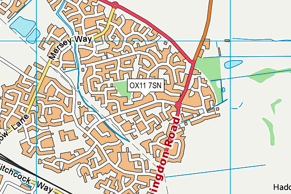 OX11 7SN map - OS VectorMap District (Ordnance Survey)