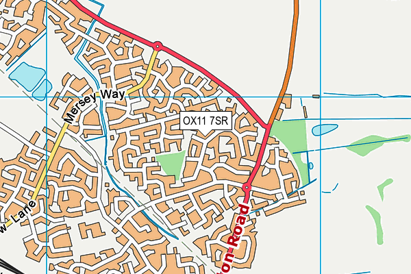 OX11 7SR map - OS VectorMap District (Ordnance Survey)