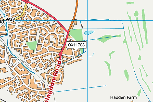 OX11 7SS map - OS VectorMap District (Ordnance Survey)