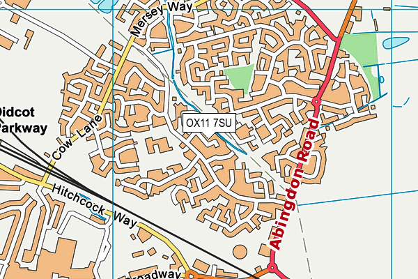 OX11 7SU map - OS VectorMap District (Ordnance Survey)