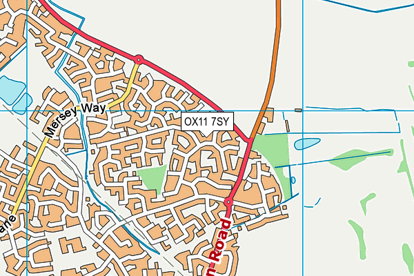 OX11 7SY map - OS VectorMap District (Ordnance Survey)