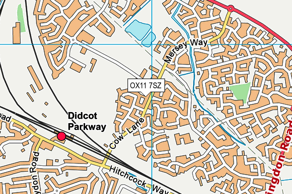 OX11 7SZ map - OS VectorMap District (Ordnance Survey)