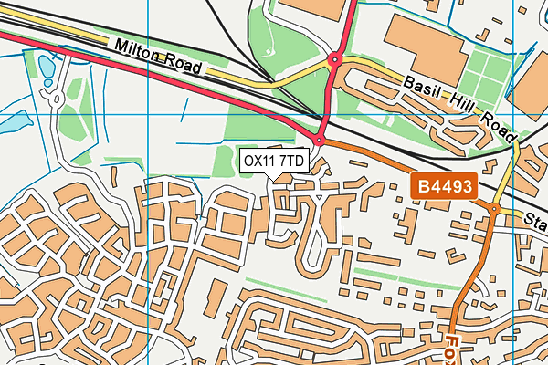 OX11 7TD map - OS VectorMap District (Ordnance Survey)