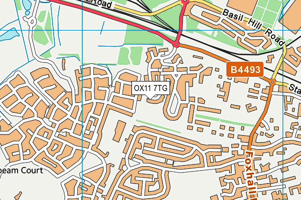 OX11 7TG map - OS VectorMap District (Ordnance Survey)