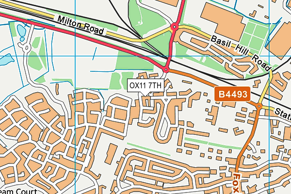 OX11 7TH map - OS VectorMap District (Ordnance Survey)