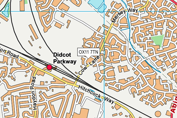 OX11 7TN map - OS VectorMap District (Ordnance Survey)