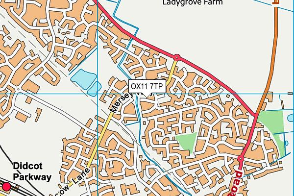 OX11 7TP map - OS VectorMap District (Ordnance Survey)