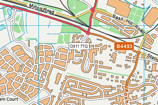 OX11 7TQ map - OS VectorMap District (Ordnance Survey)