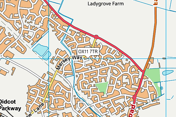 OX11 7TR map - OS VectorMap District (Ordnance Survey)