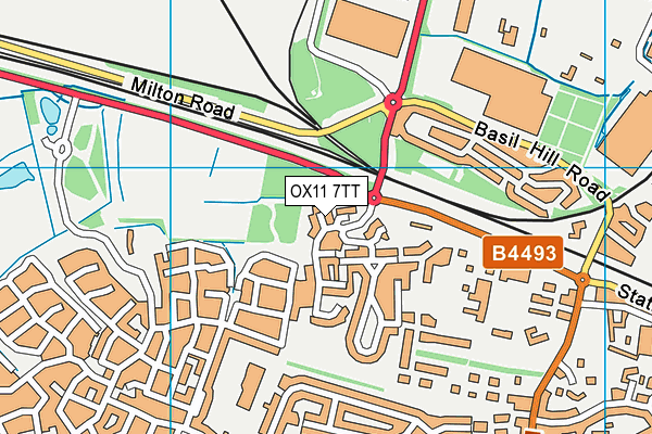 OX11 7TT map - OS VectorMap District (Ordnance Survey)