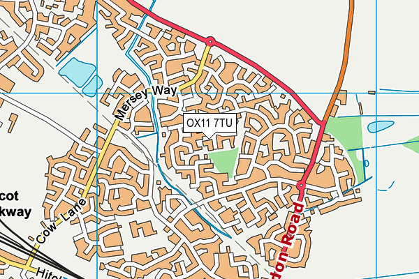 OX11 7TU map - OS VectorMap District (Ordnance Survey)