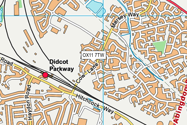 OX11 7TW map - OS VectorMap District (Ordnance Survey)