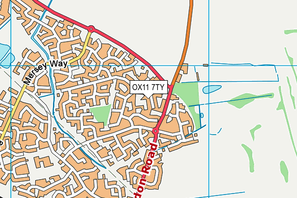 OX11 7TY map - OS VectorMap District (Ordnance Survey)