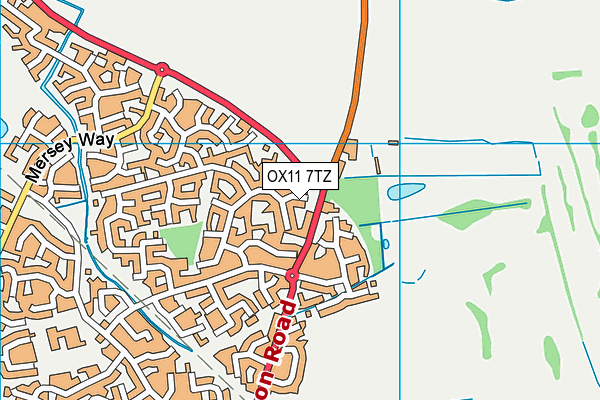 OX11 7TZ map - OS VectorMap District (Ordnance Survey)