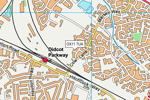 OX11 7UA map - OS VectorMap District (Ordnance Survey)