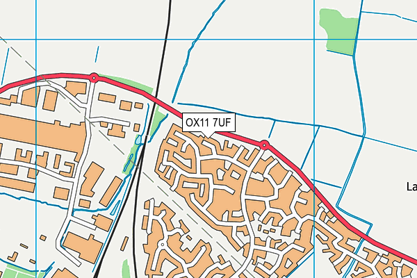 OX11 7UF map - OS VectorMap District (Ordnance Survey)