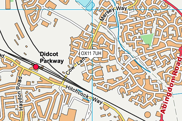 OX11 7UH map - OS VectorMap District (Ordnance Survey)
