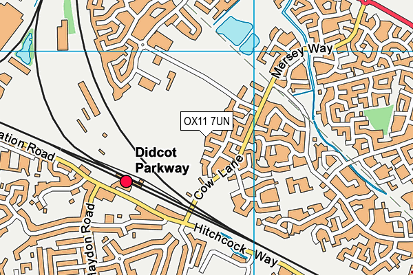 Lady Grove Park map (OX11 7UN) - OS VectorMap District (Ordnance Survey)