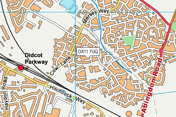 OX11 7UQ map - OS VectorMap District (Ordnance Survey)