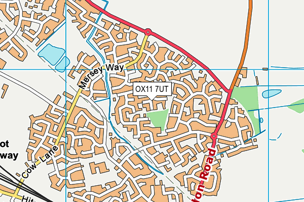 OX11 7UT map - OS VectorMap District (Ordnance Survey)