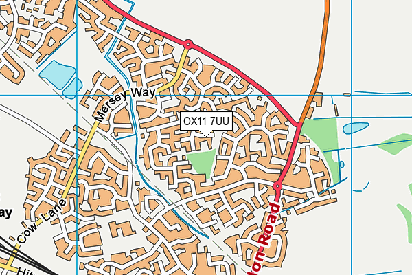OX11 7UU map - OS VectorMap District (Ordnance Survey)