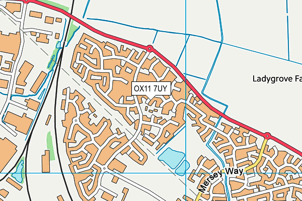 OX11 7UY map - OS VectorMap District (Ordnance Survey)