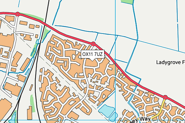 OX11 7UZ map - OS VectorMap District (Ordnance Survey)
