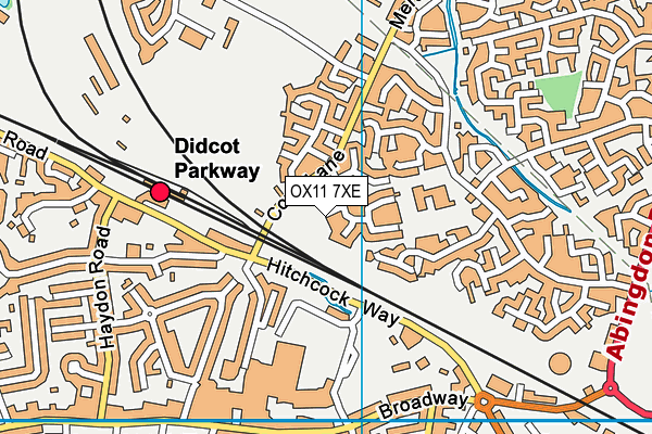 OX11 7XE map - OS VectorMap District (Ordnance Survey)