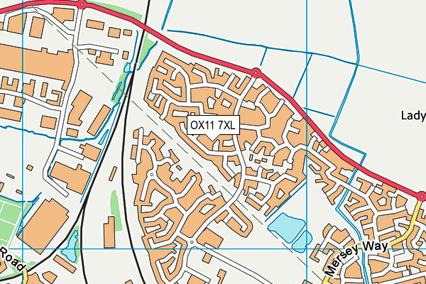 OX11 7XL map - OS VectorMap District (Ordnance Survey)
