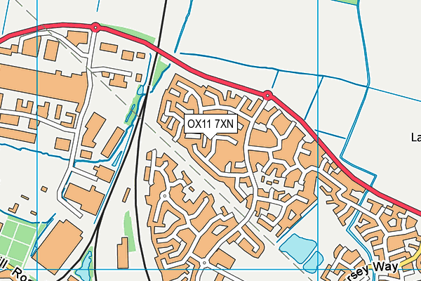 OX11 7XN map - OS VectorMap District (Ordnance Survey)