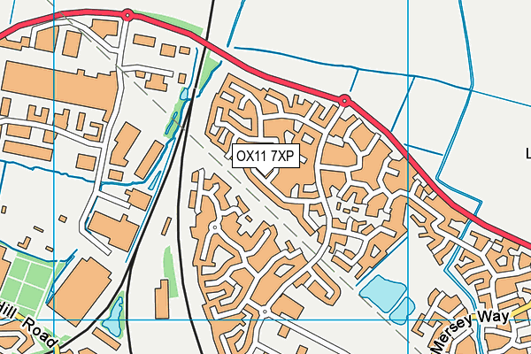 OX11 7XP map - OS VectorMap District (Ordnance Survey)