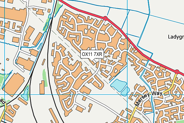 OX11 7XR map - OS VectorMap District (Ordnance Survey)