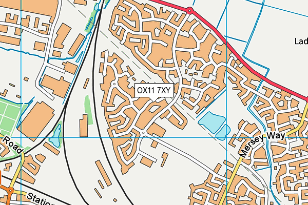 OX11 7XY map - OS VectorMap District (Ordnance Survey)