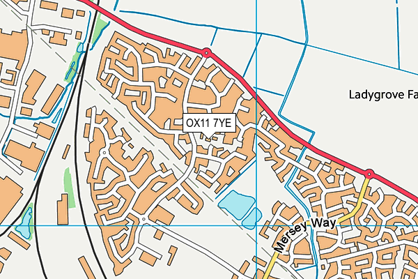OX11 7YE map - OS VectorMap District (Ordnance Survey)