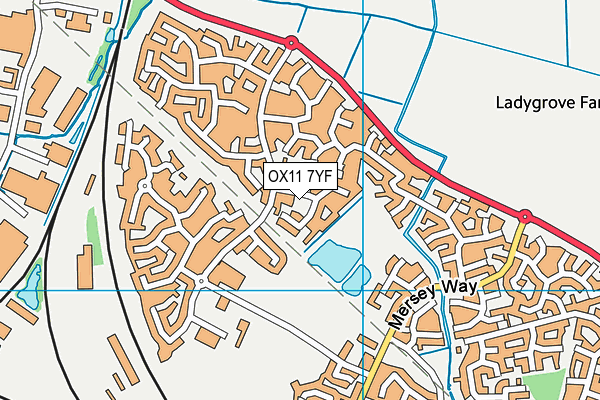 OX11 7YF map - OS VectorMap District (Ordnance Survey)