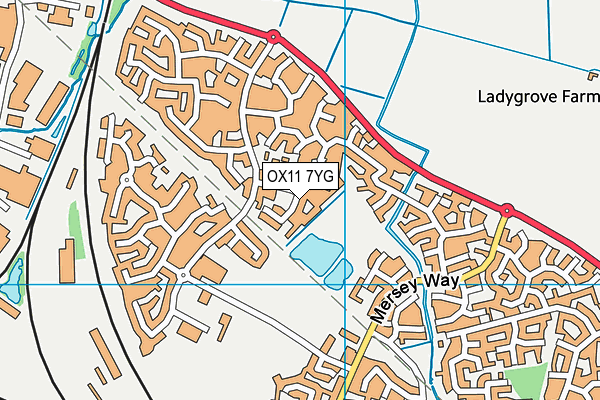 OX11 7YG map - OS VectorMap District (Ordnance Survey)