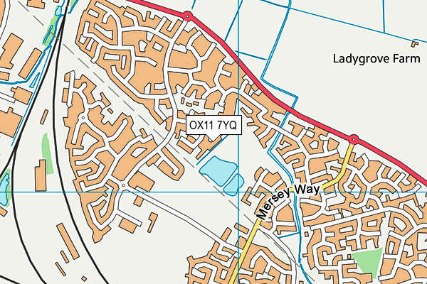 OX11 7YQ map - OS VectorMap District (Ordnance Survey)