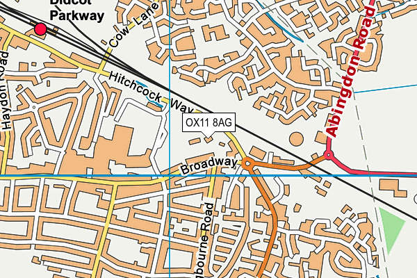 OX11 8AG map - OS VectorMap District (Ordnance Survey)