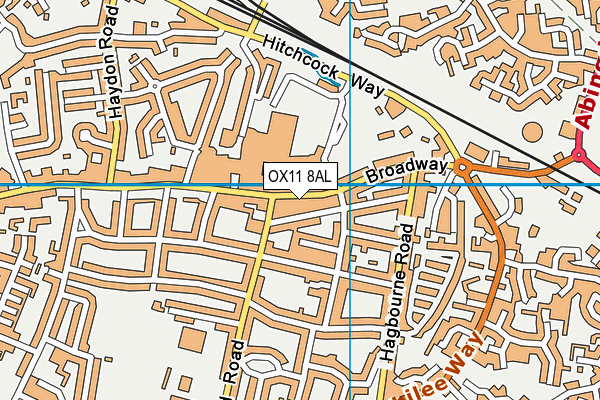 OX11 8AL map - OS VectorMap District (Ordnance Survey)