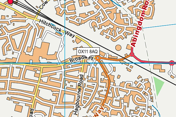 OX11 8AQ map - OS VectorMap District (Ordnance Survey)